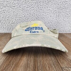 Corona Extra H3 Sportgear Visor Hat Beige Floral Print Baseball Cap